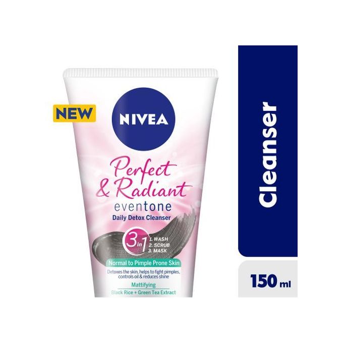 Nivea Perfect & Water Detox 3In1 Cleanser 150Ml